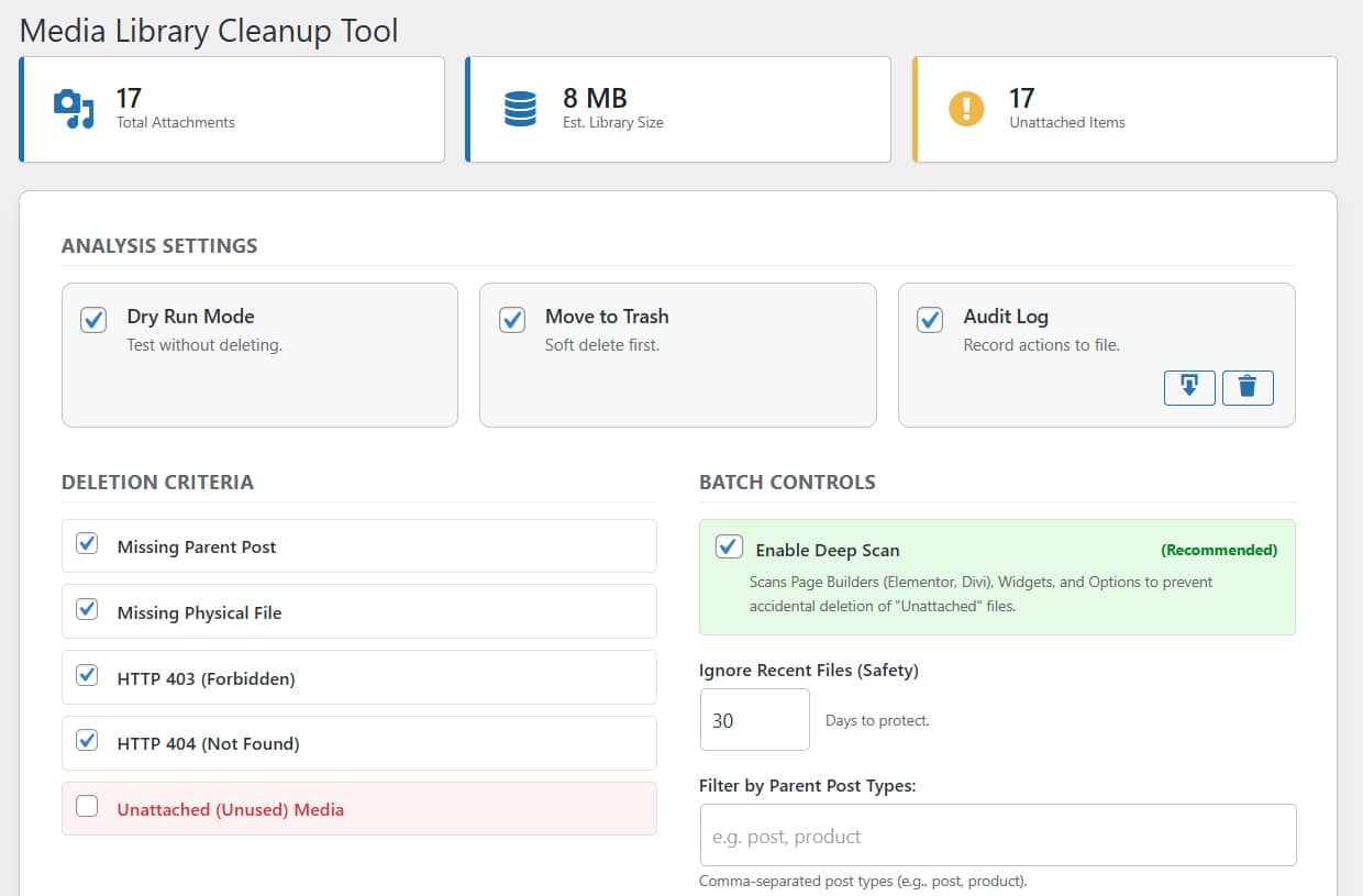 Main Dashboard Interface